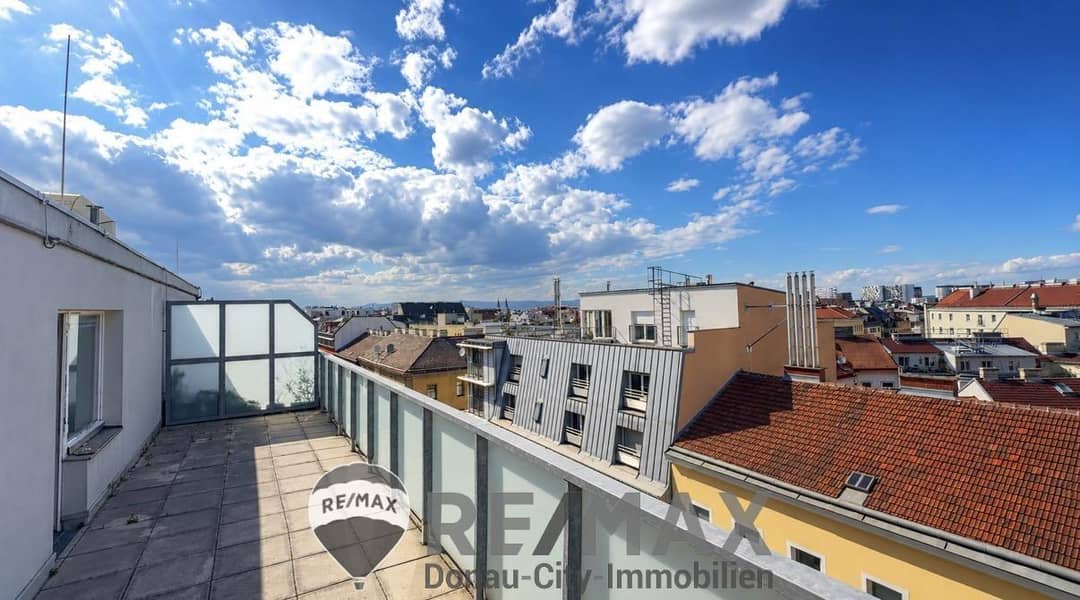 Dachgeschosswohnung mit 26 m² Dachterrasse und Panoramablick