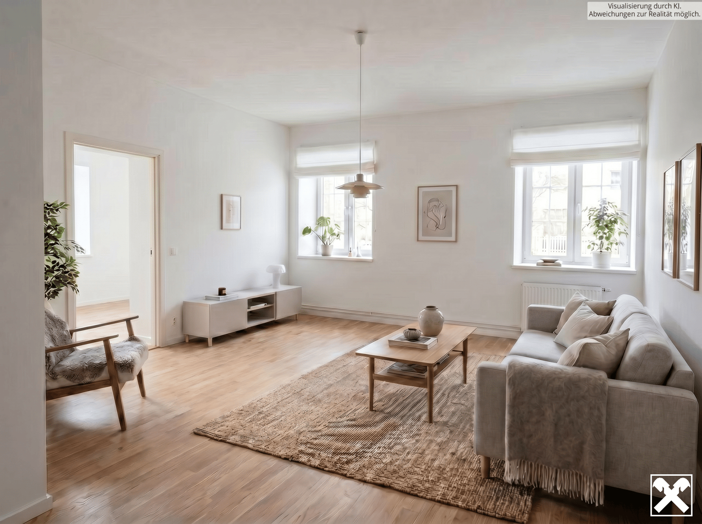 Wohnung mit Balkon im revitalisierten Altbau