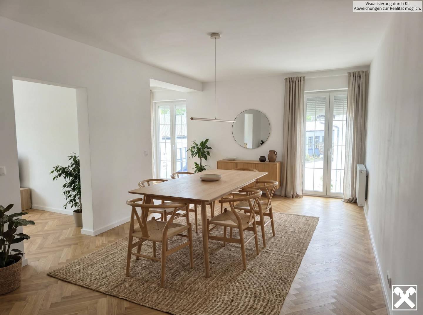 Historische Wohnung mit Balkon und Parkplatz