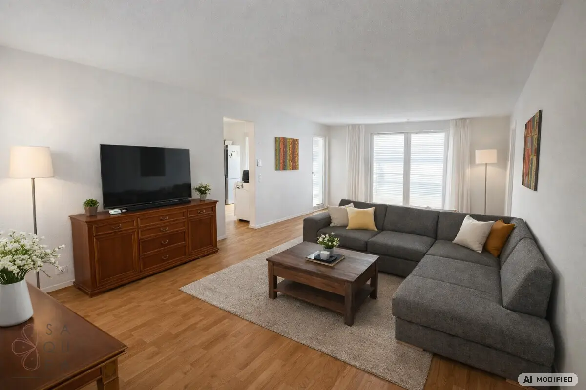 Erdgeschosswohnung mit Garten und Garage