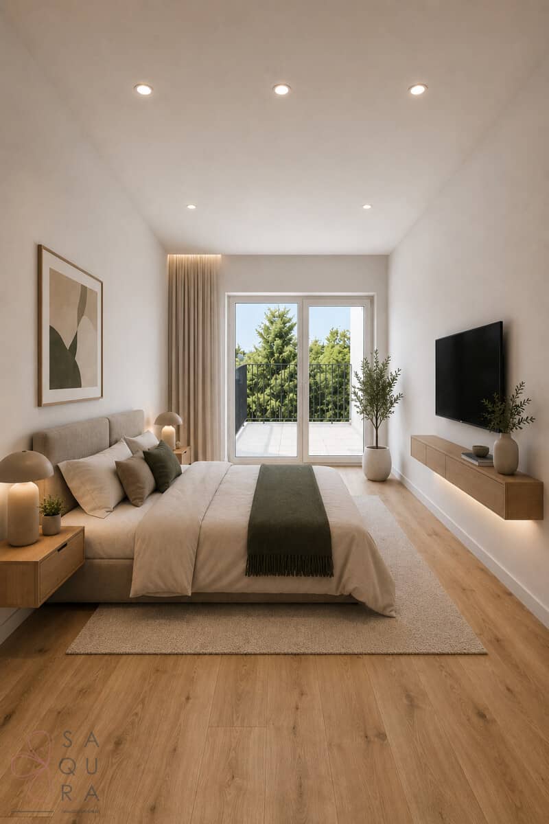 New build apartment with balcony and terrace in Essling