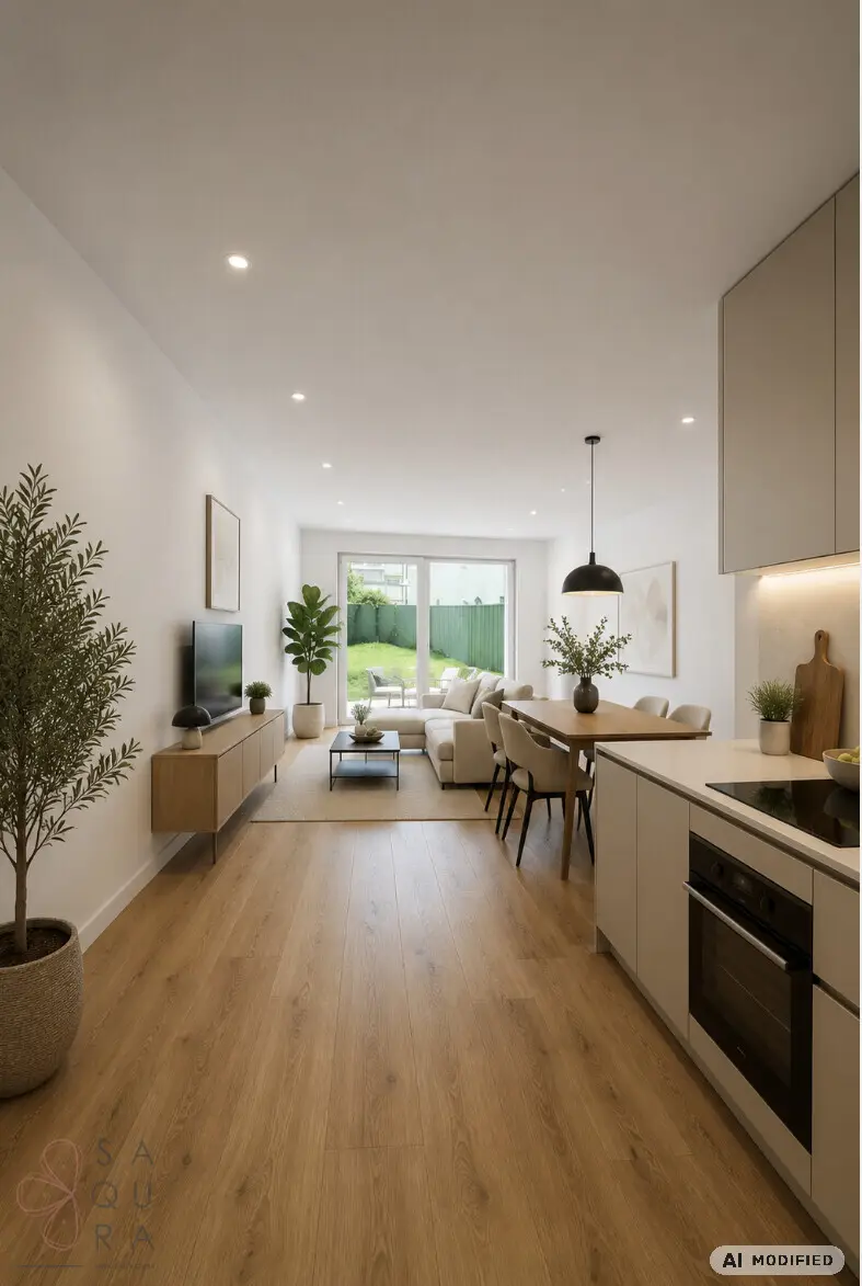 New build apartment with garden in Essling