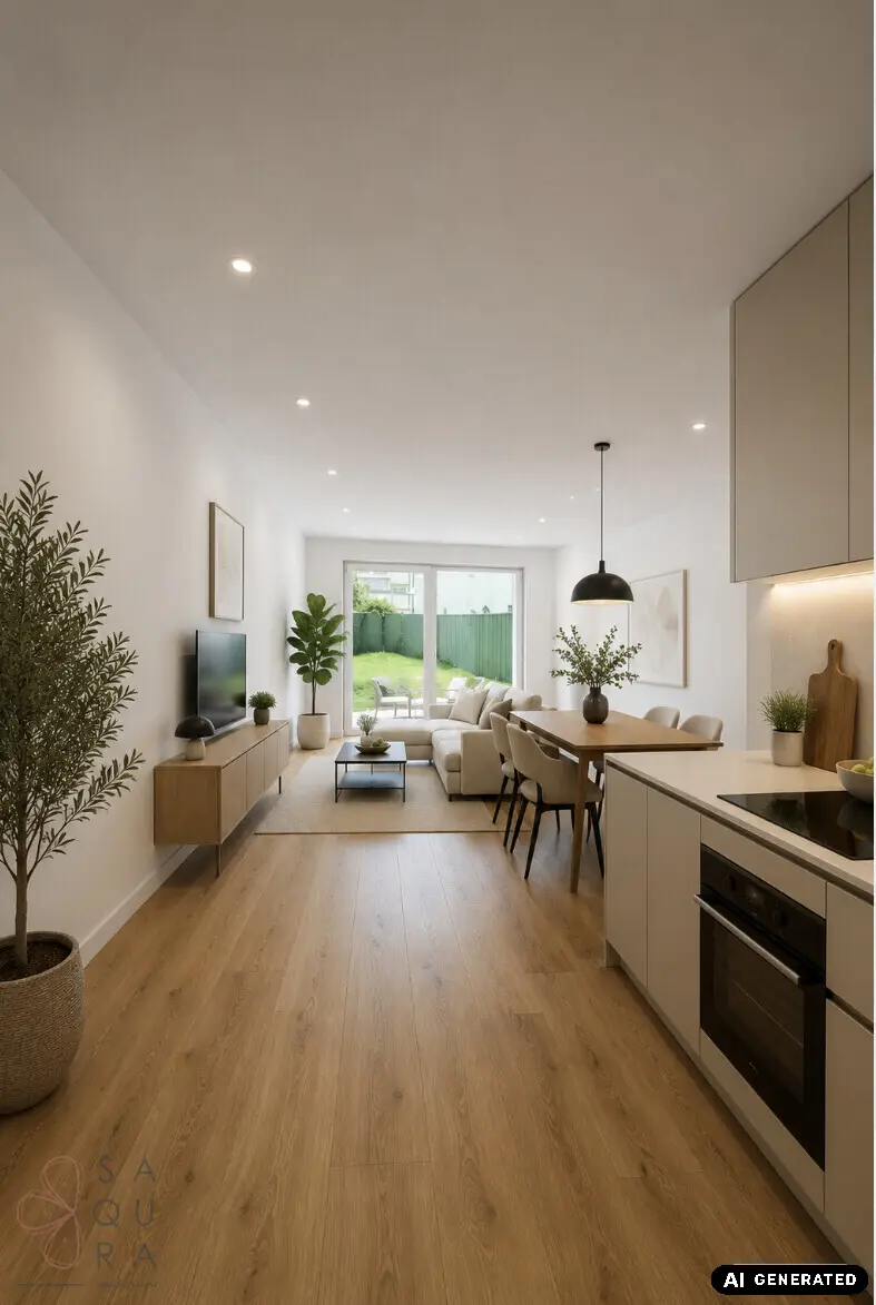 New build apartment with garden in Essling