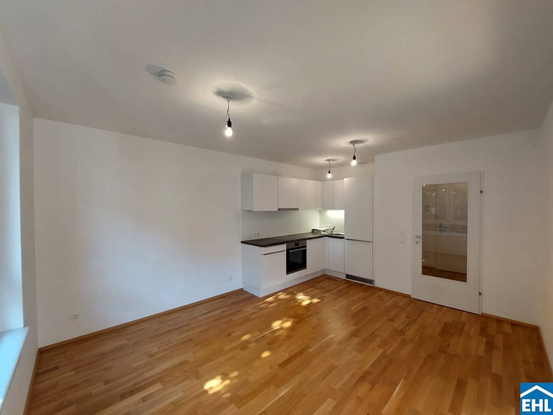 Moderne Wohnung mit Balkon und Parkett nahe der Alten Donau