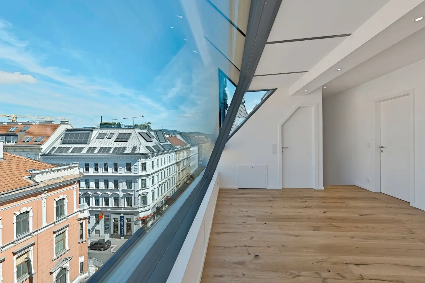 First occupancy with courtyard facing balcony Fully renovated turn of the century building with an air source heat pump