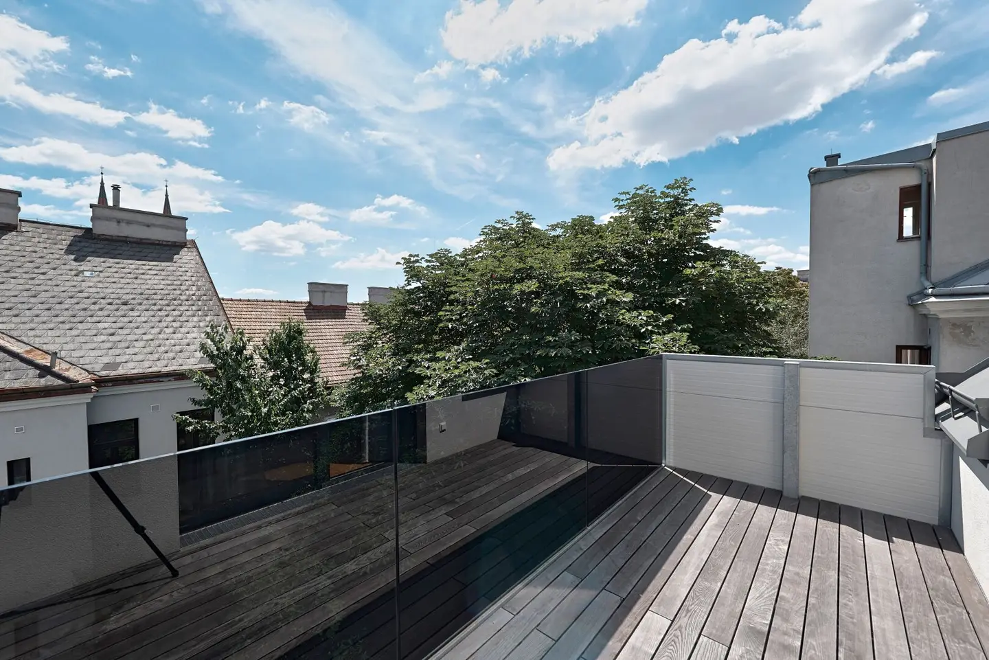 First occupancy with courtyard facing balcony! Fully renovated turn of the century property with air source heat pump