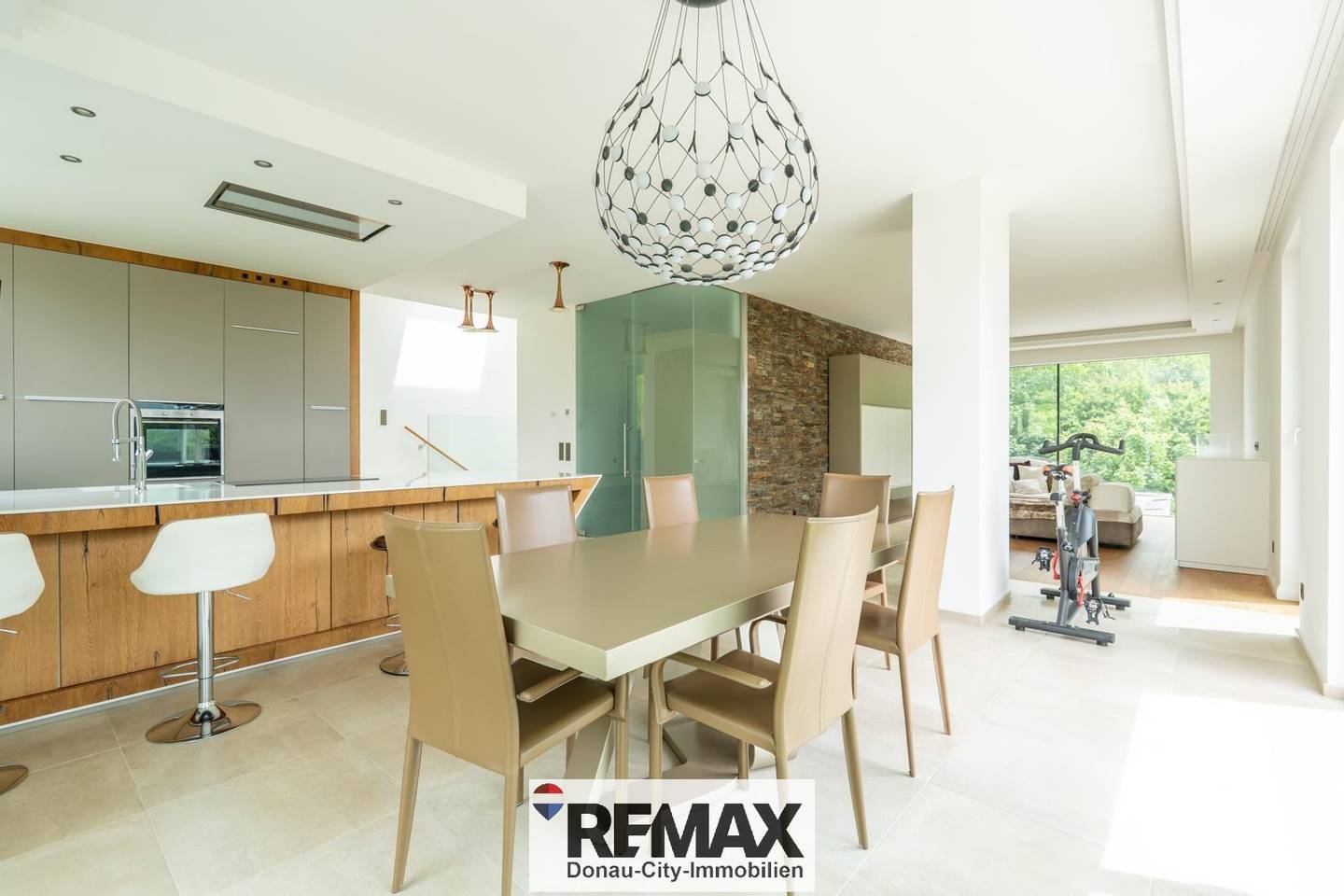 Single family home with garden residence geothermal heating and unobstructed green view