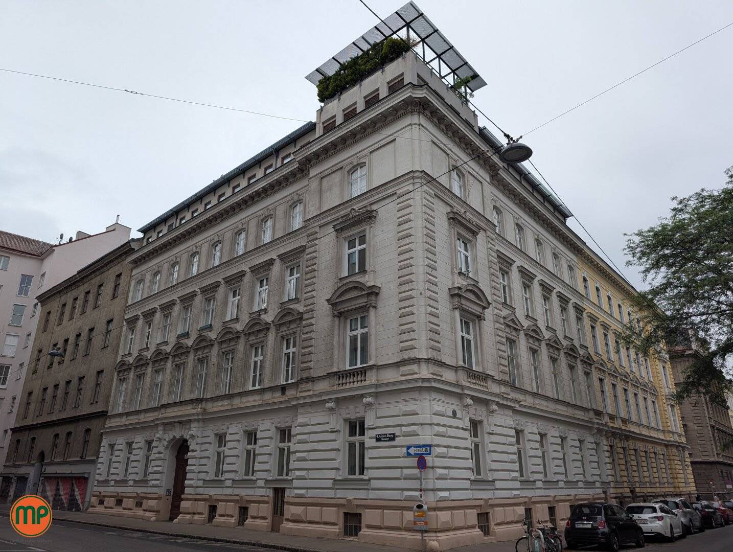 Mezzanine apartment in historic building with design potential