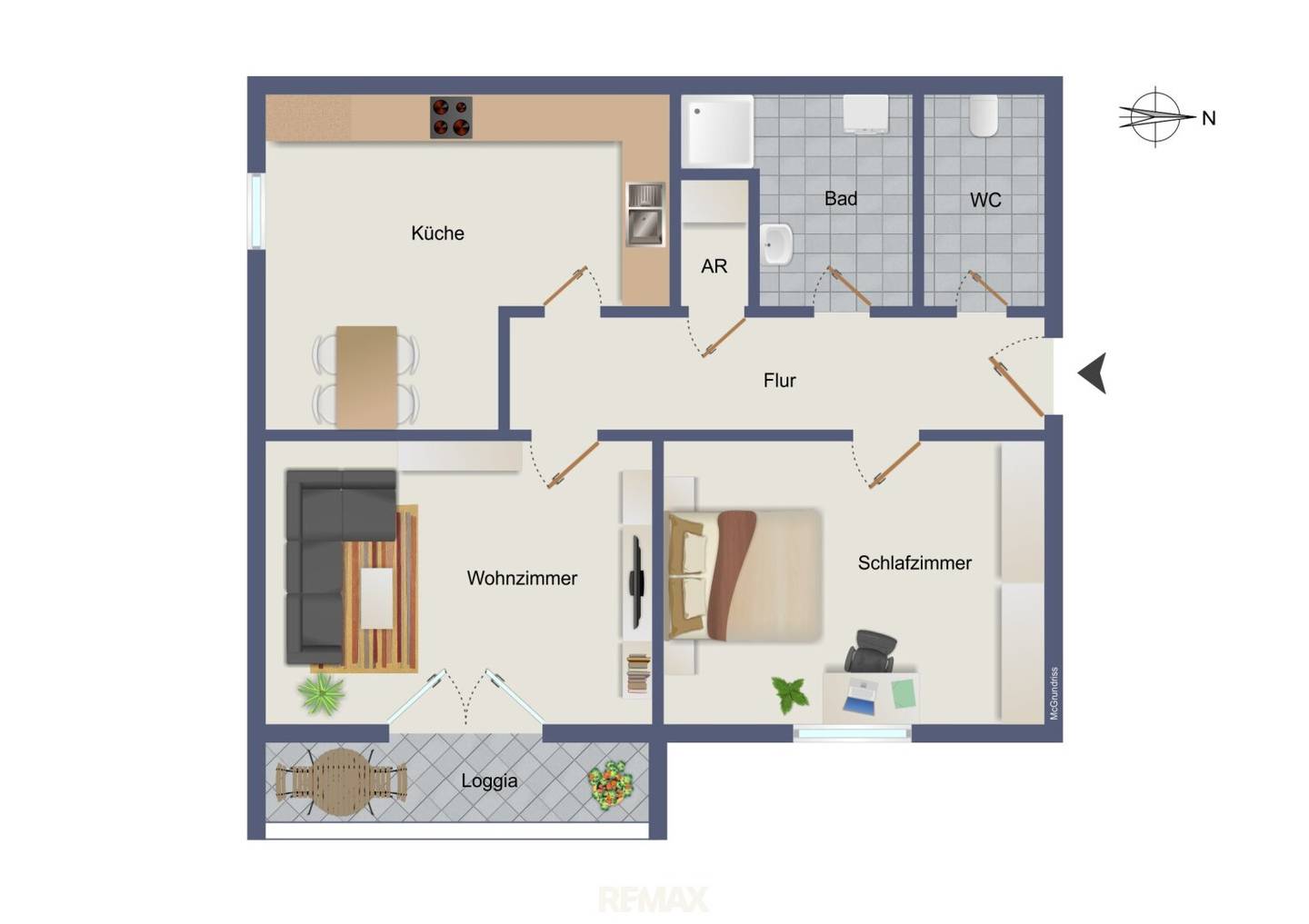 Bright Apartment with Loggia and Parking