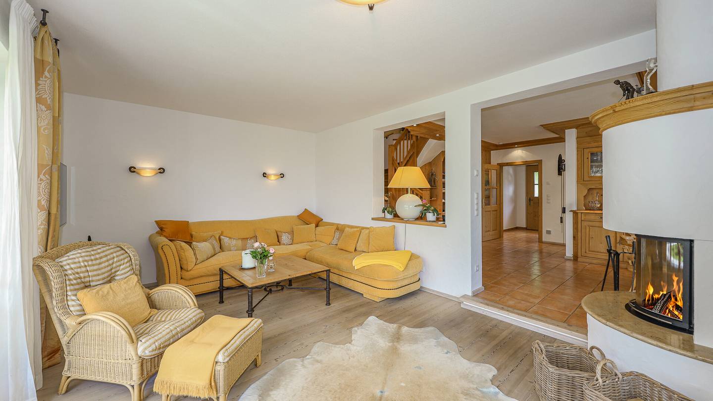 Maisonettewohnung mit Garten Terrasse und Bergblick