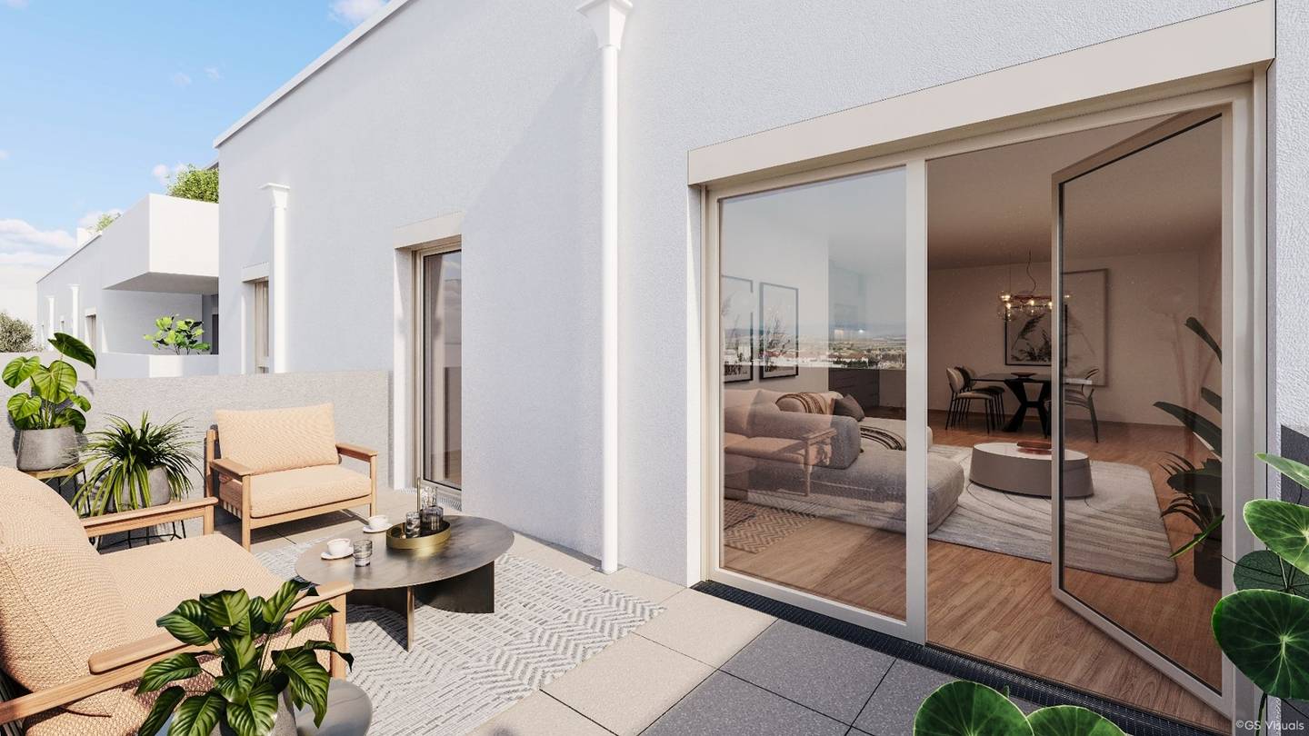 Dachgeschosswohnung mit Balkon und Terrasse in Südseite