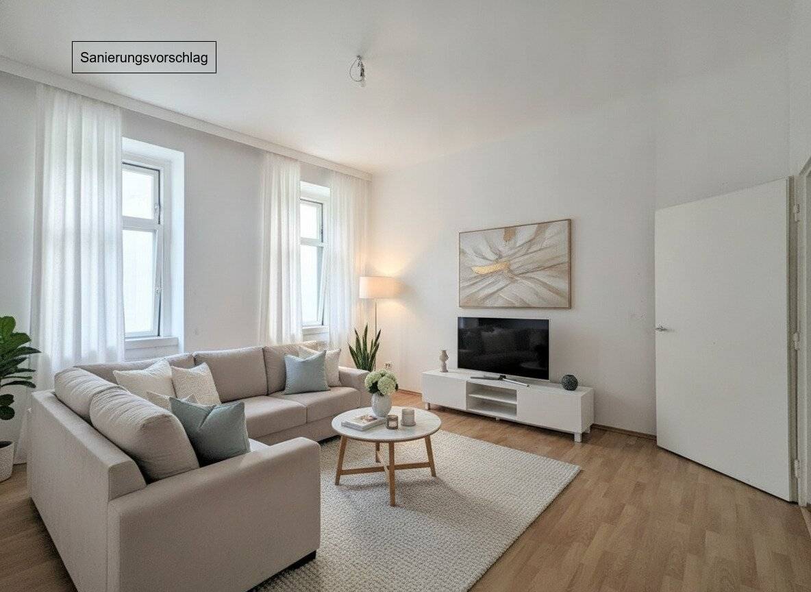 ++NEU++ sanierungsbedürftige 3-Zimmer Altbauwohnung, völlige Innenhoflage