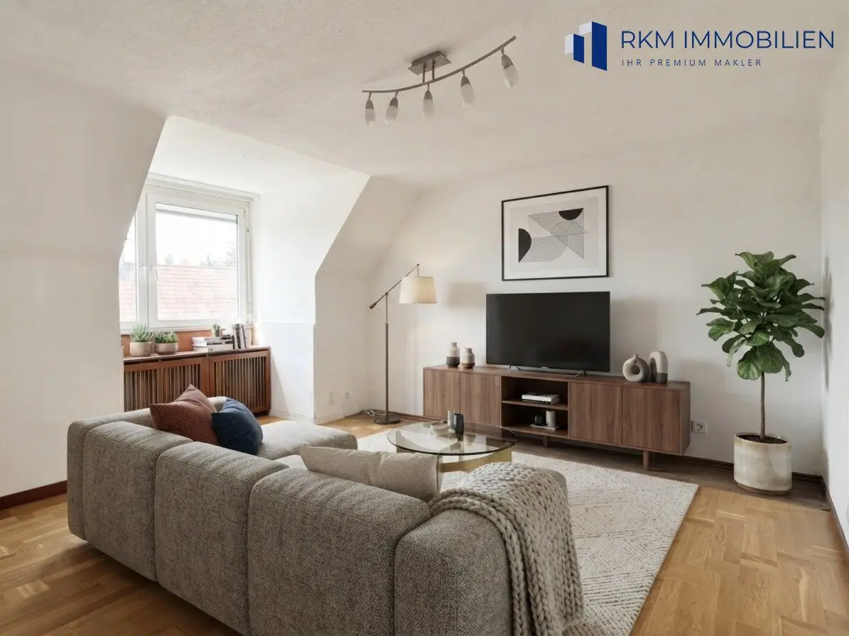 Bright attic apartment with fitted kitchen in quiet location near Wienerwald