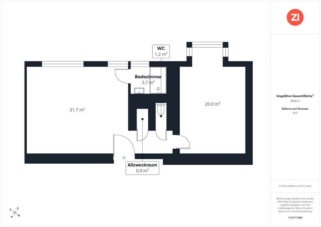 Kernsanierte Wohnung mit Lift und Außenstellplatz