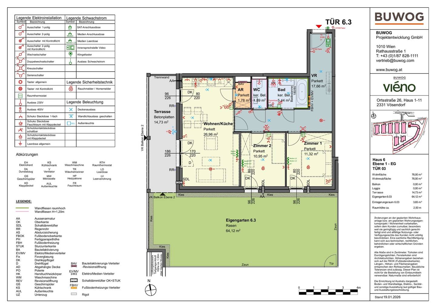 Ground floor apartment with garden and balcony in sustainable new build