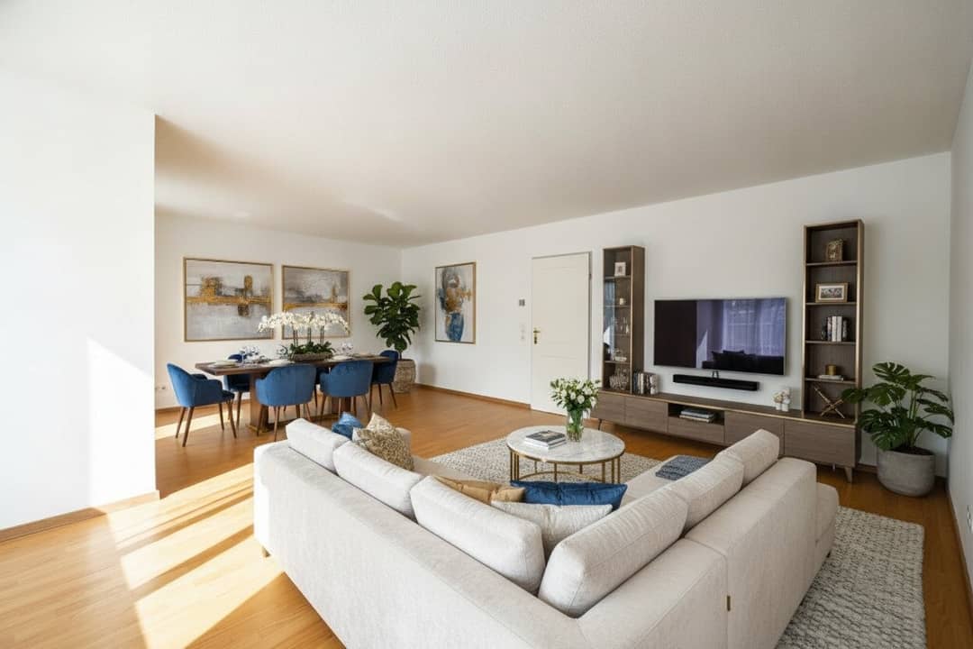 Renovierte Wohnung mit Dachterrasse und Stadtblick