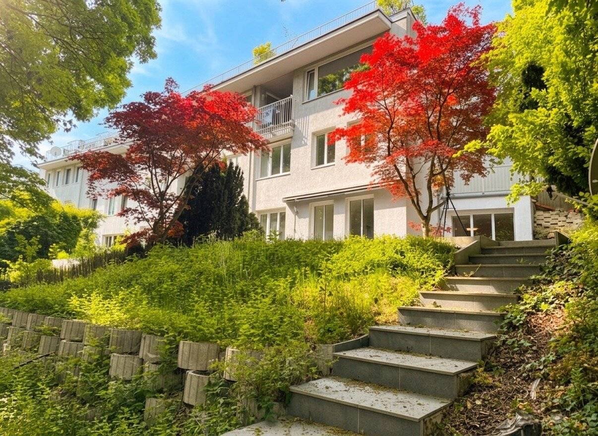 ++ 1190 Wien from its green side ++ 3-room garden apartment with terrace, elevator &amp; garage parking