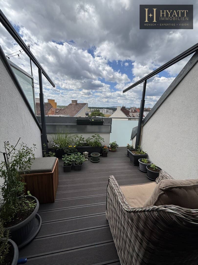 Penthouse mit Glorietteblick und zwei Terrassen