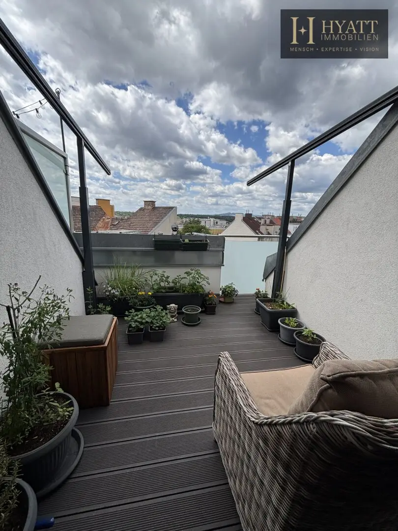 Penthouse mit Glorietteblick und zwei Terrassen