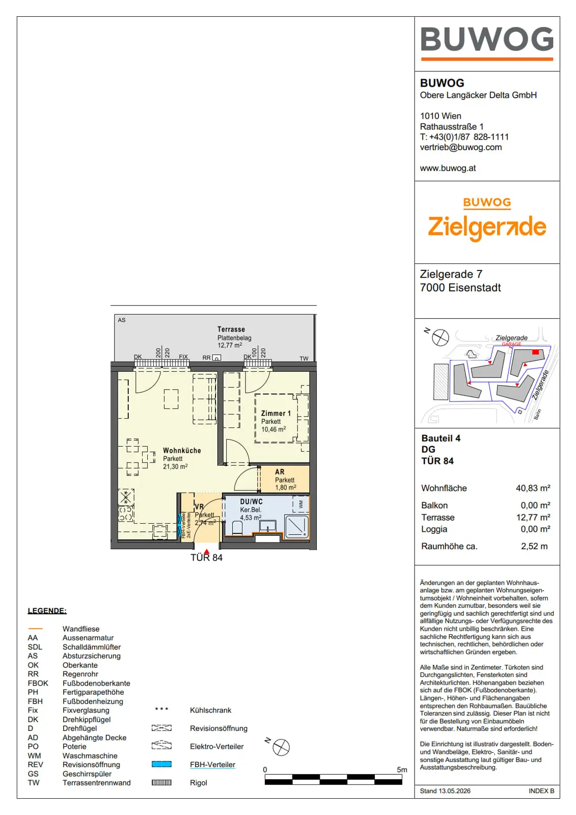 New Build Apartment with Terrace and Elevator in Eisenstadt