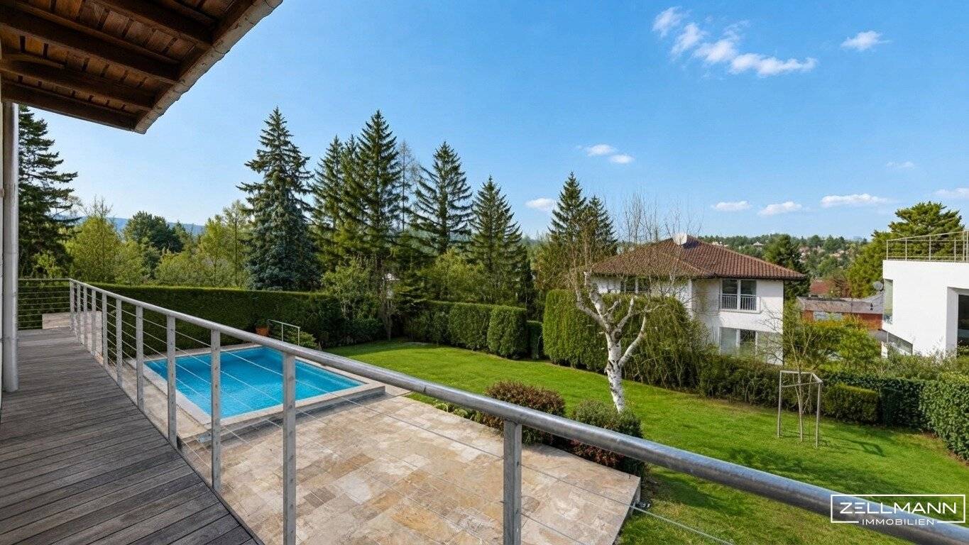 Architektenvilla mit Pool am Lainzer Tiergarten