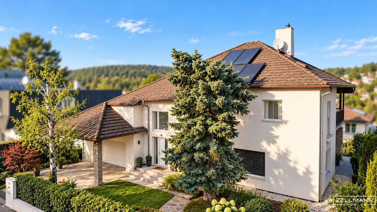 Architectural villa with pool at Lainzer Tiergarten