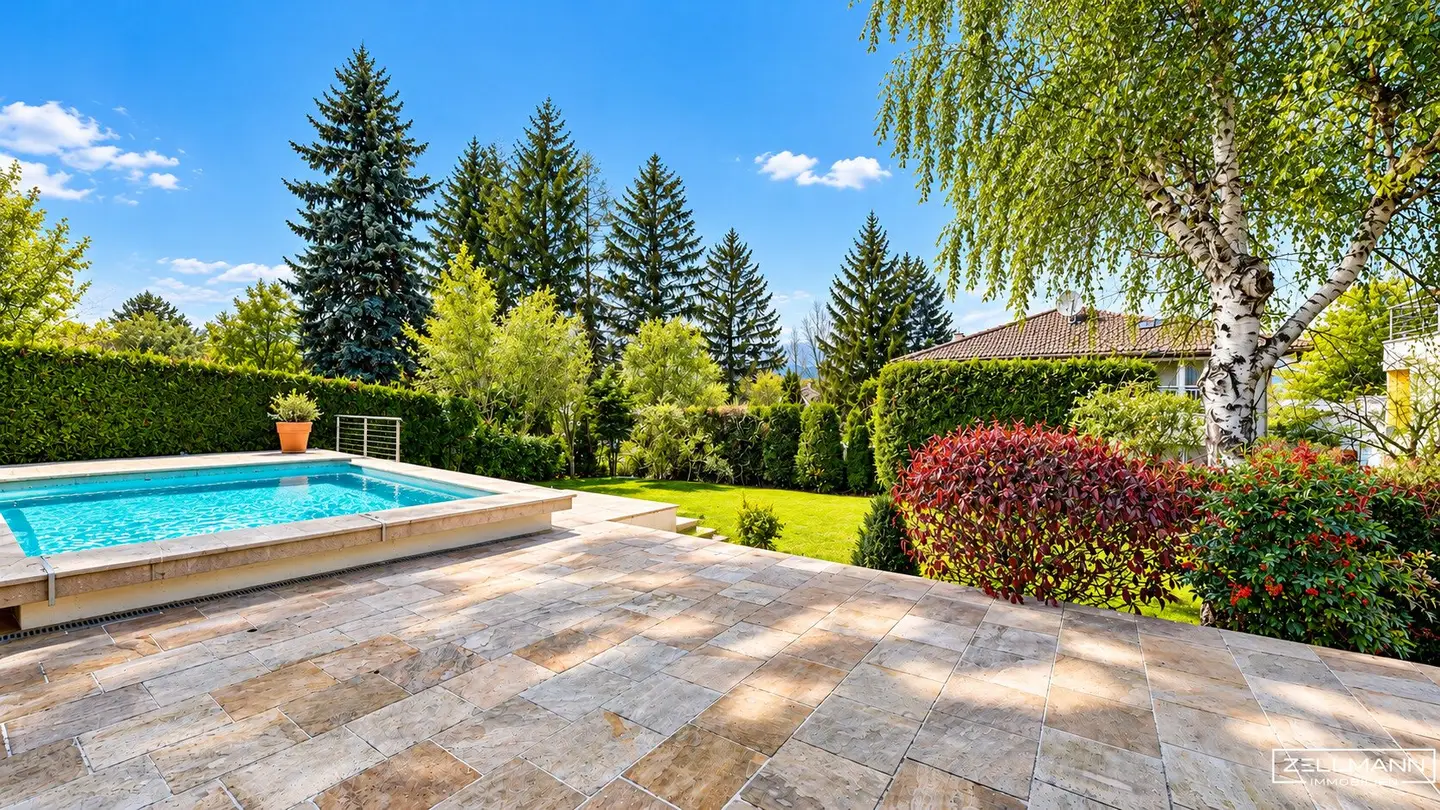 Architektenvilla mit Pool am Lainzer Tiergarten