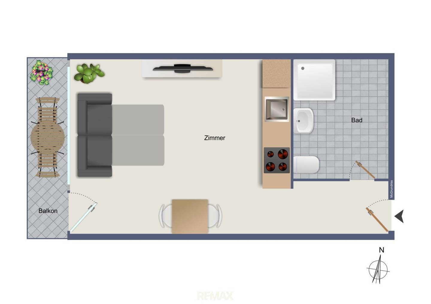 Bright Apartment with Loggia and Distant View in Eggenberg