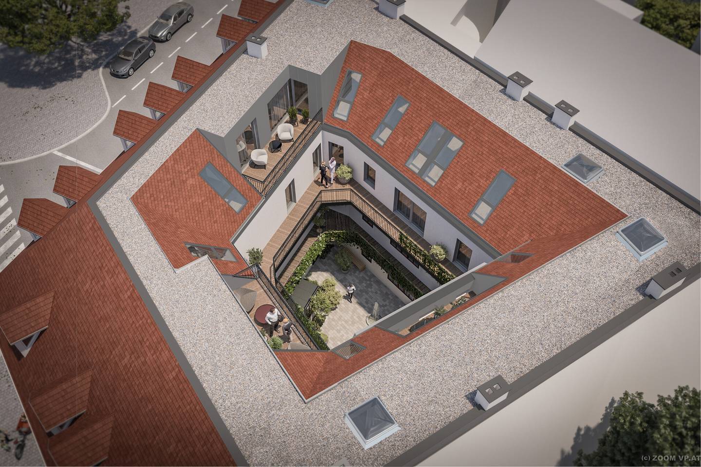 Office Space with Terrace near Rochusmarkt