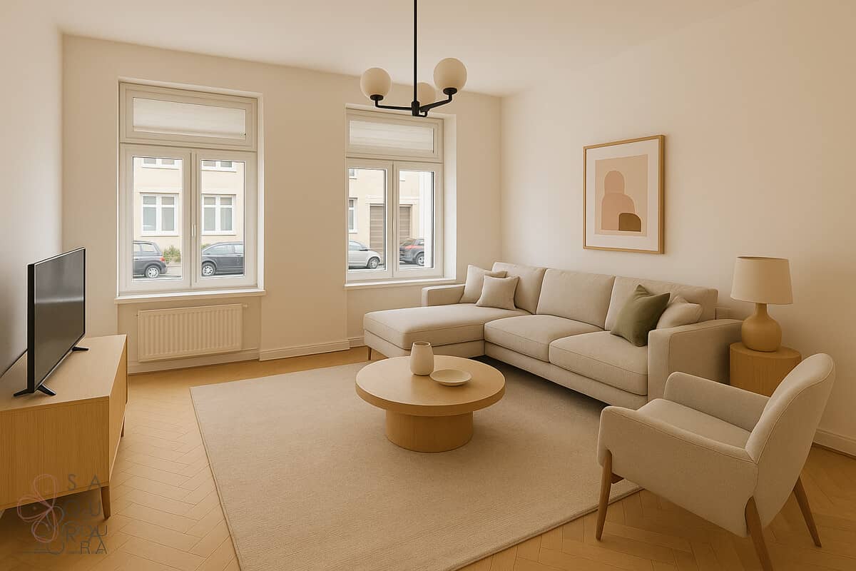Charming Ground Floor with Parquet and Tiles in Historic Building