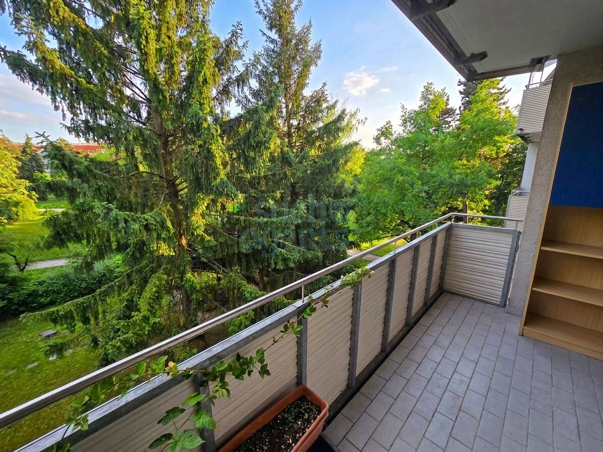 Renovierte Etagenwohnung mit Balkon und Grünblick