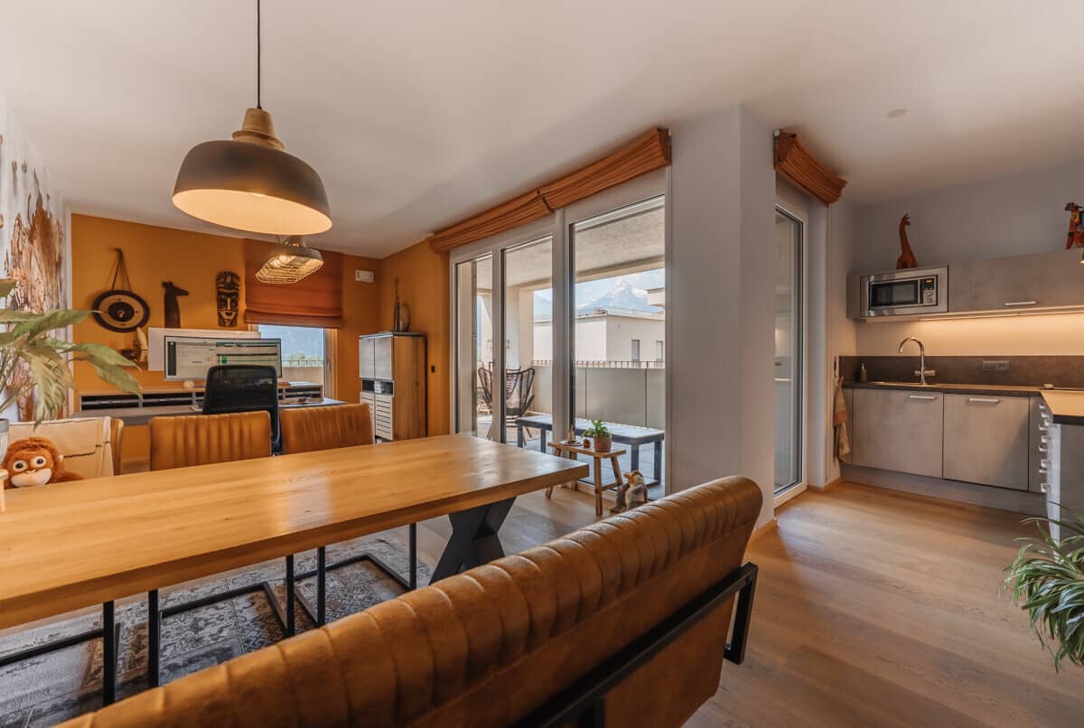 Barrier Free 2 Room Apartment with Southwest Balcony and Mountain View