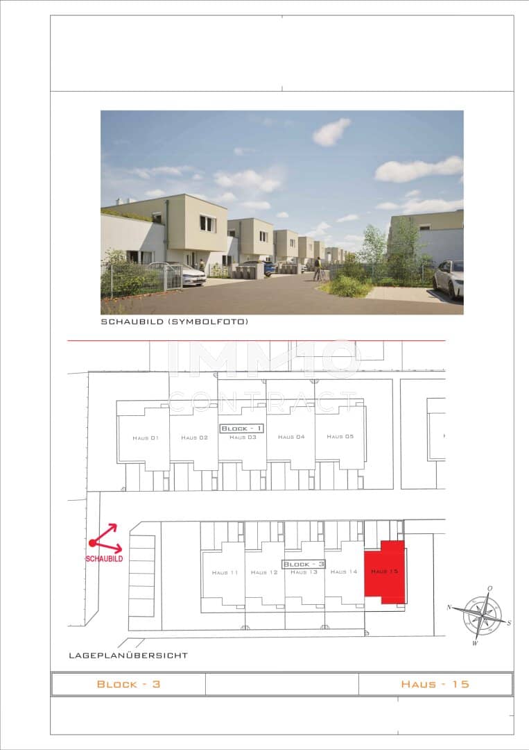 Townhouse with private garden and terrace in sunny green surroundings