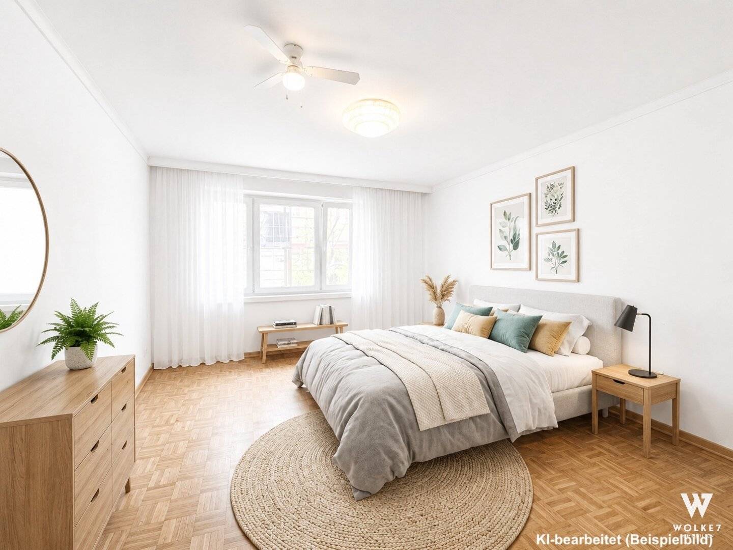 Bright 3-room apartment with elevator and shared garden