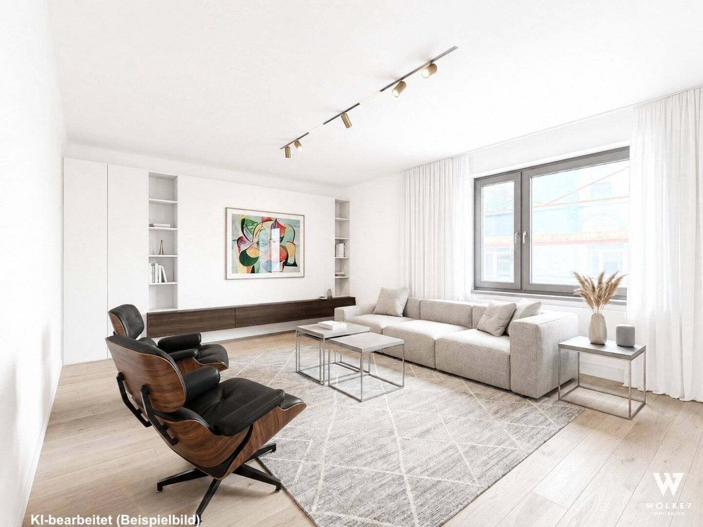 Bright 3-room apartment with elevator and shared garden