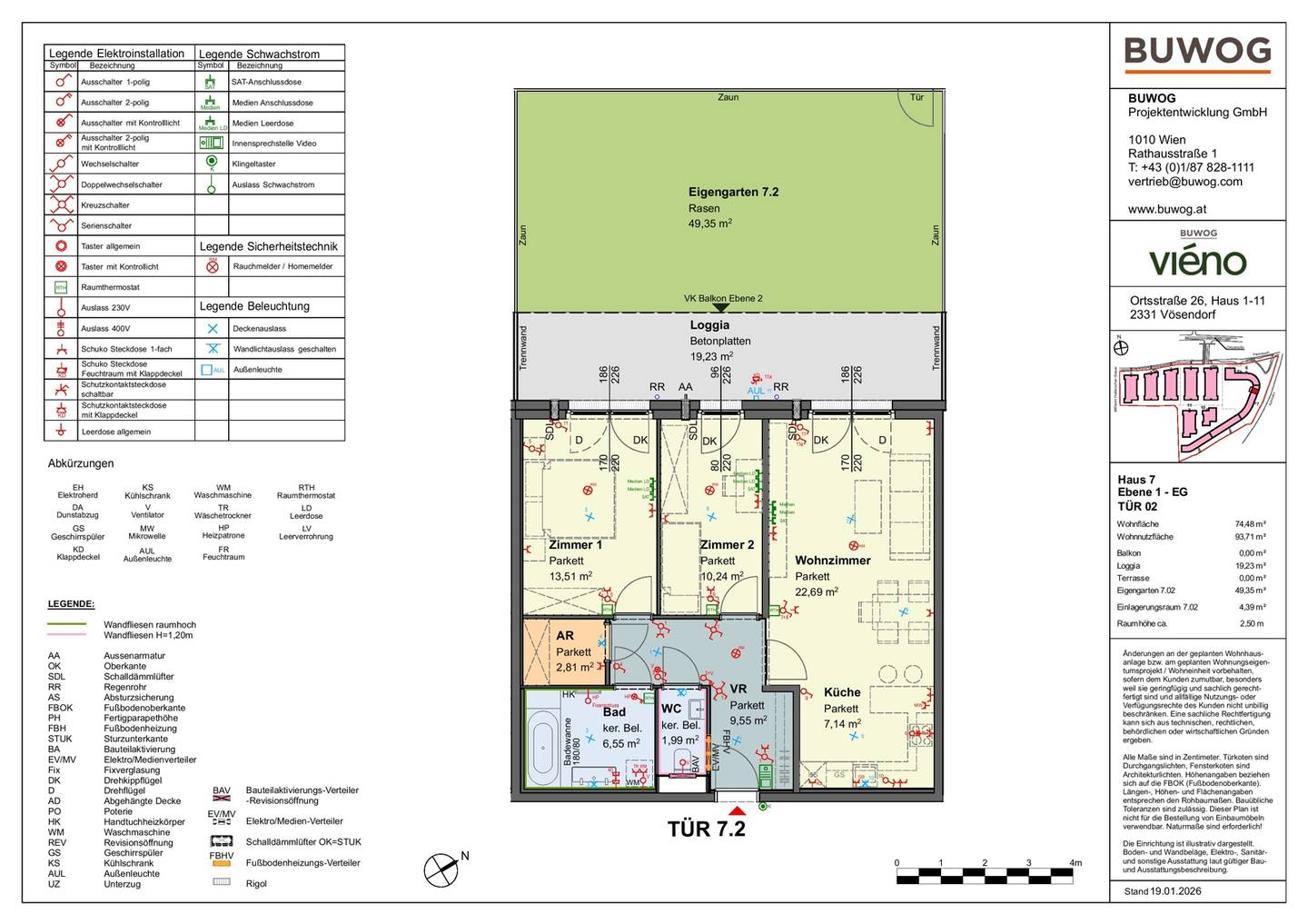 Ground floor apartment with garden in Vösendorf