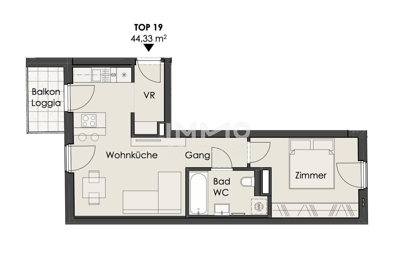 New build apartment with balcony near Schönbrunn Palace Park