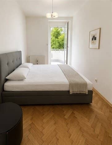Altbauwohnung mit Loggia nahe Stadtpark