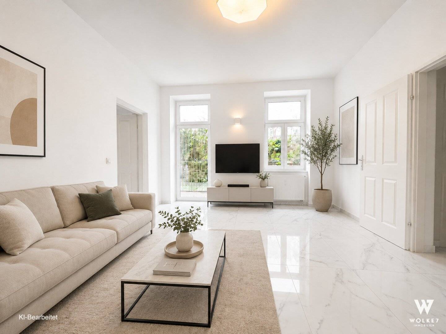 Basement apartment with terrace and garden access