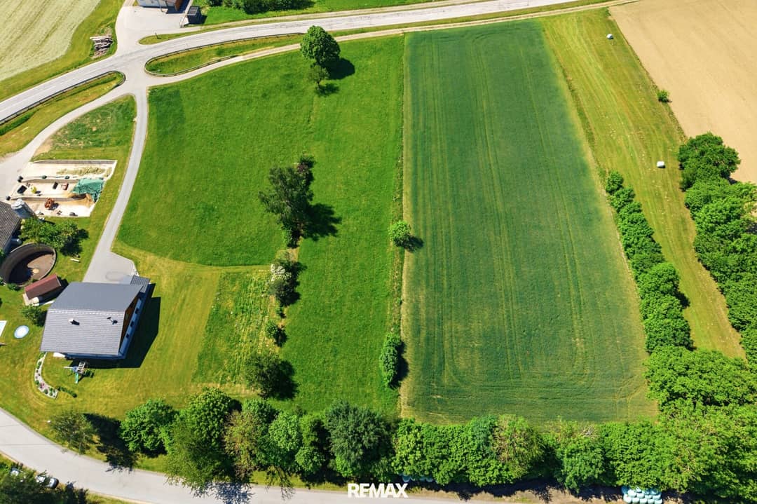 Landwirtschaftliche Nutzfläche und Wald im Mühlviertel