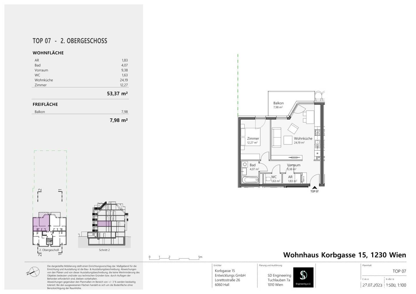 Helle Etagenwohnung mit Balkon in Grünlage