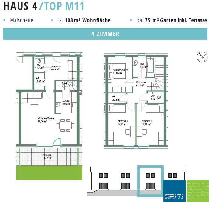 Maisonette mit Garten und Terrasse in Laßnitzhöhe