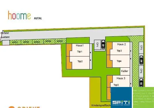 New build semi-detached house with terrace balcony and garden