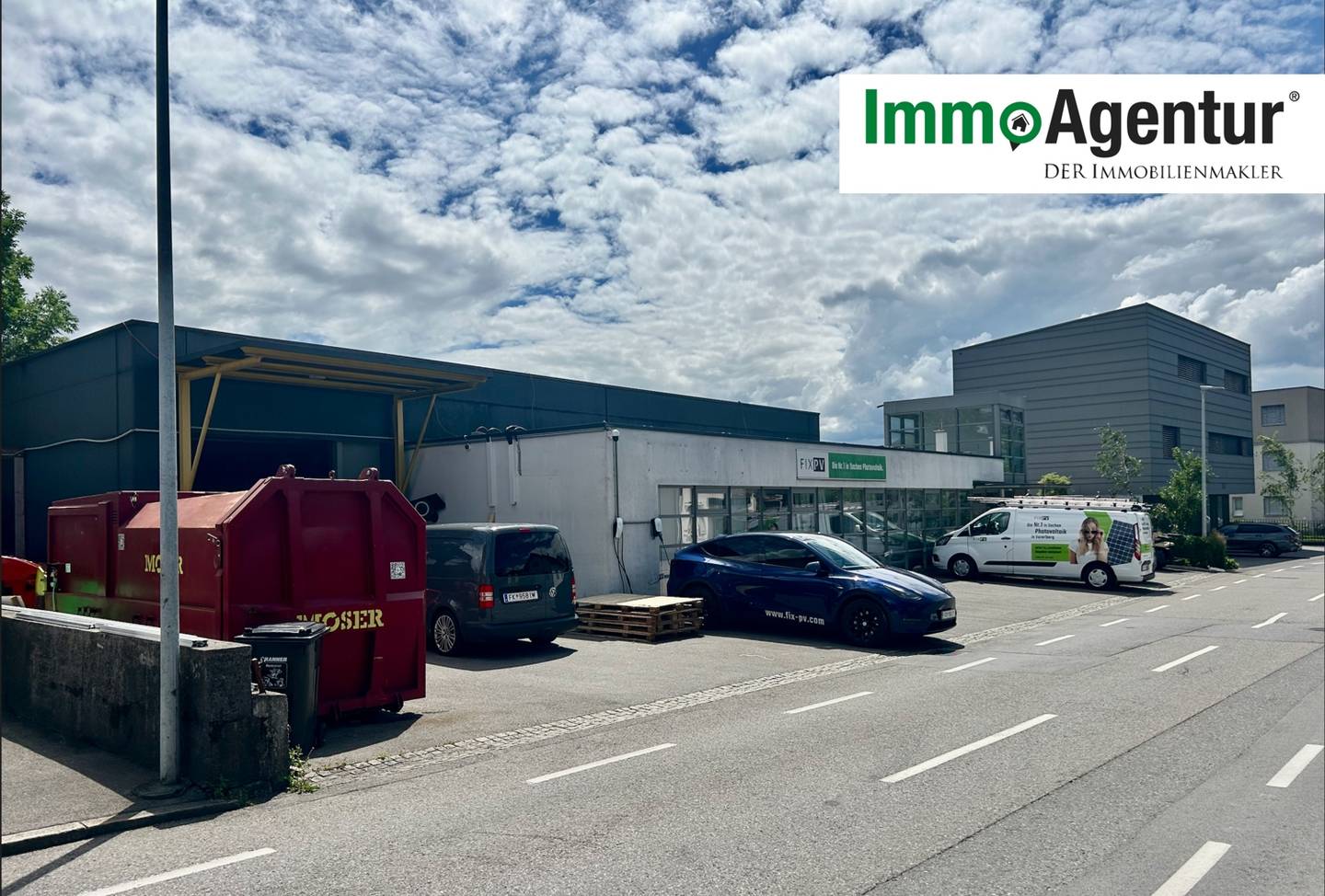 Gewerbehalle mit Büro auf 745 m² Grundstück