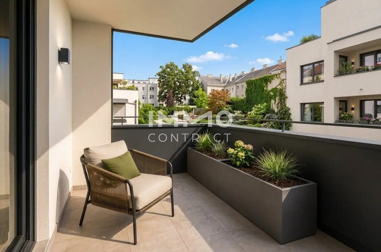 New build apartment with balcony and loggia near Schönbrunn