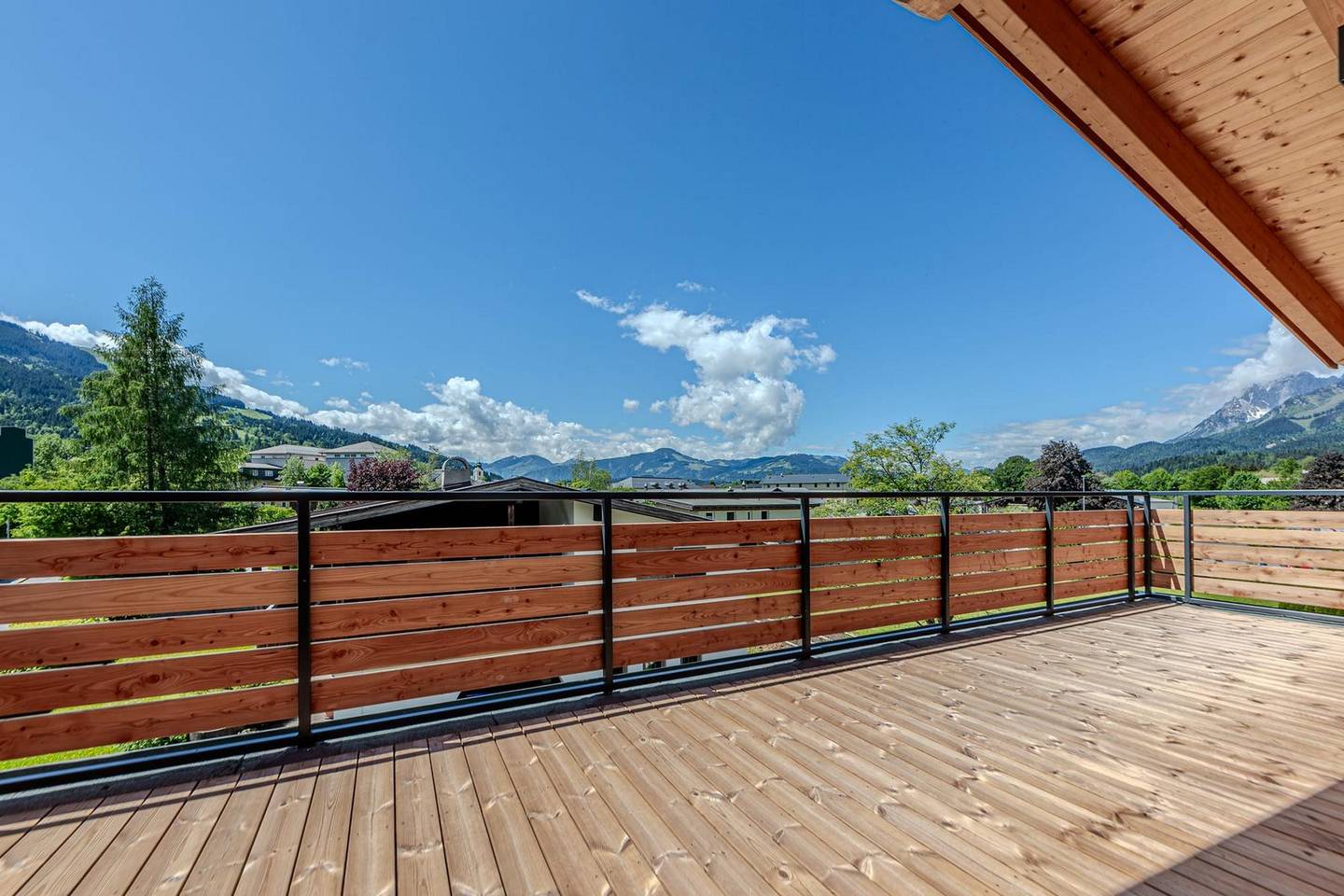 Penthouse mit Balkon und Terrassen und Blick auf Kitzbüheler Horn
