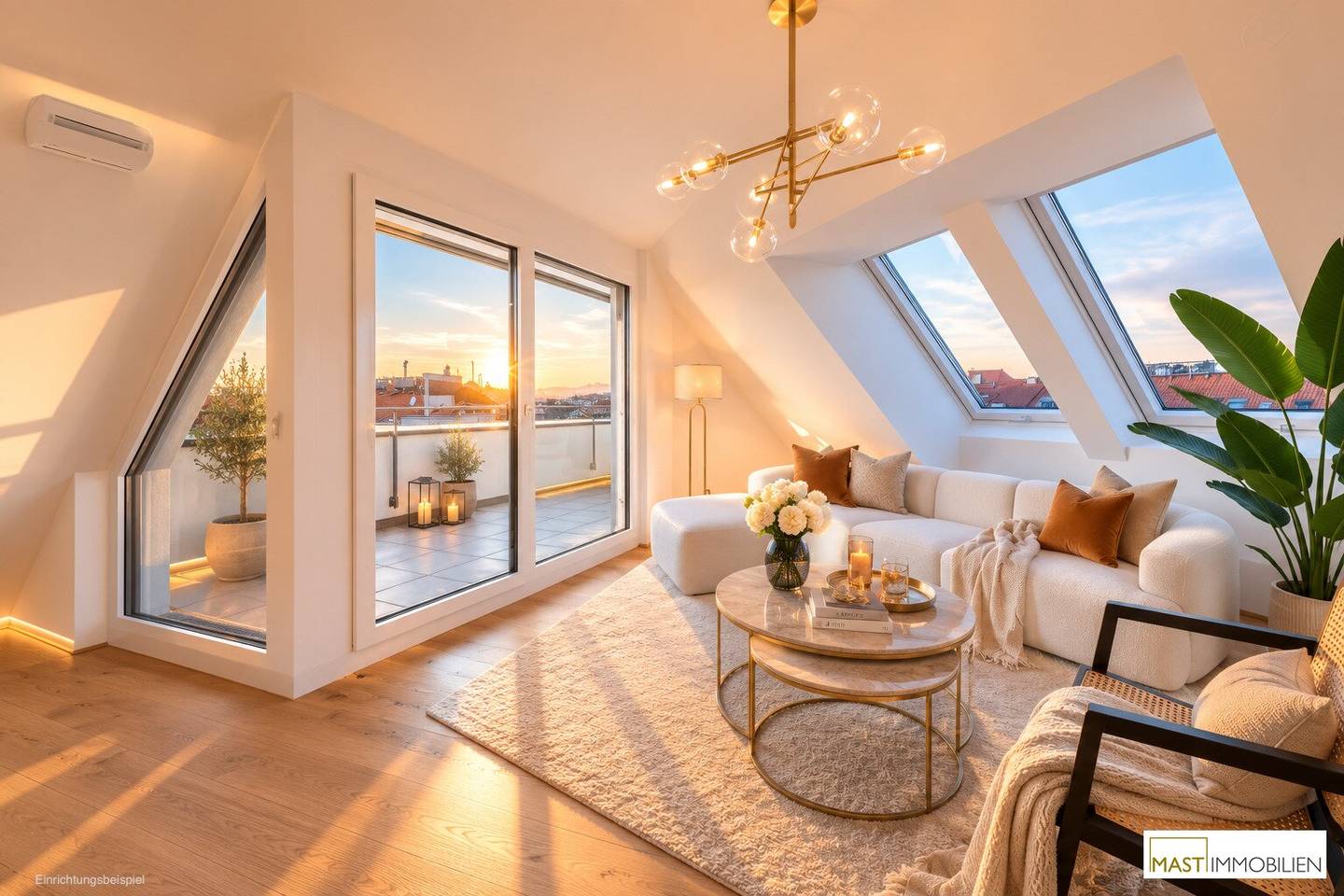 Penthouse mit Rooftop Dachterrasse und Weitblick