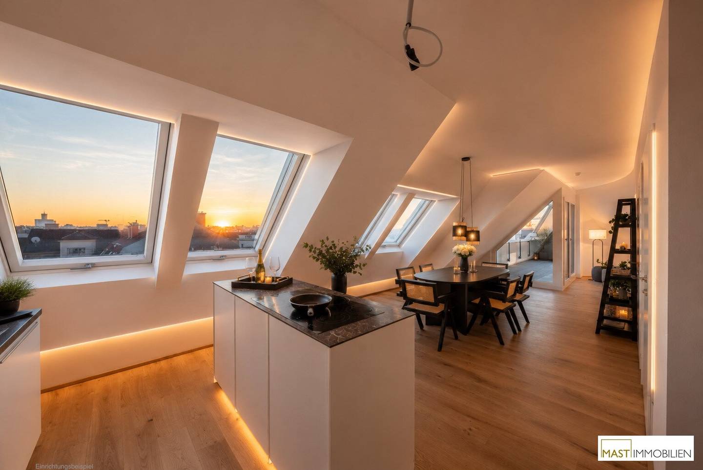 Penthouse mit Rooftop Dachterrasse und Weitblick