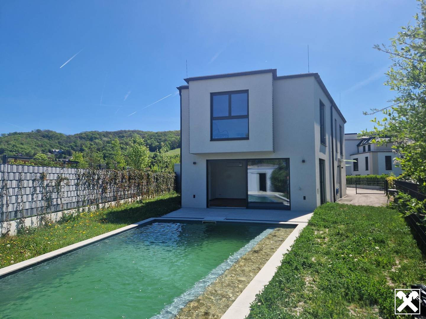 Family house with natural pool and garden view in Sankt Andrä-Wördern