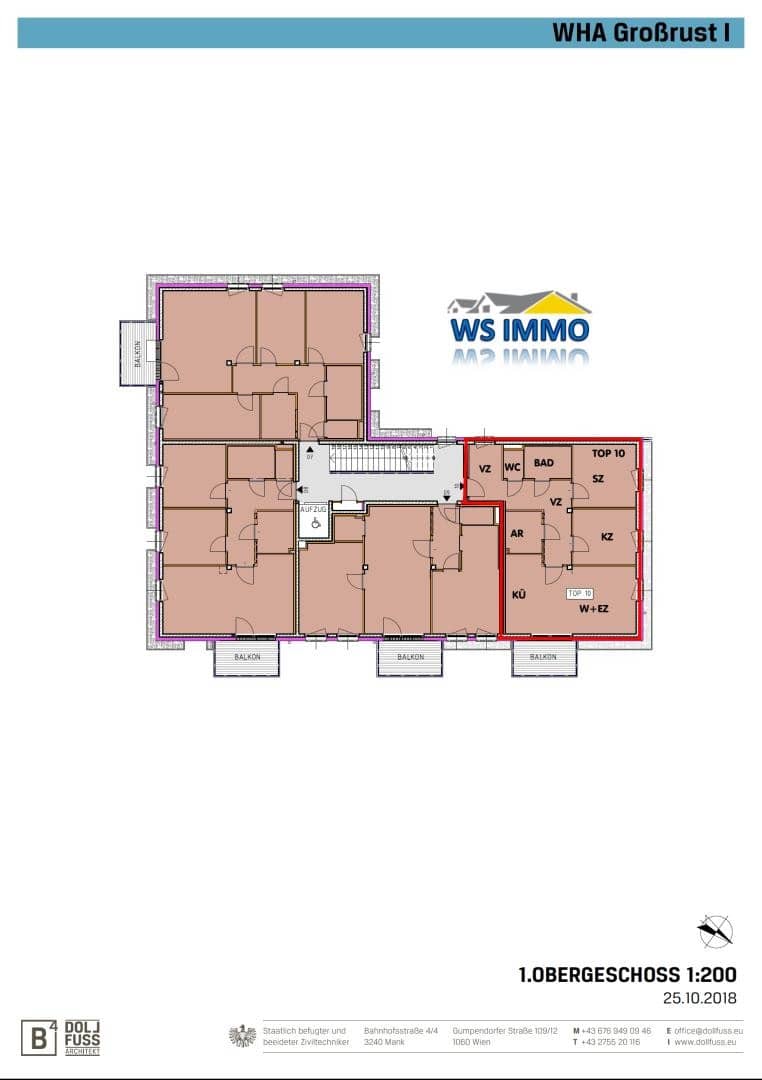 Helle Neubauwohnung mit Balkon und zwei Stellplätzen